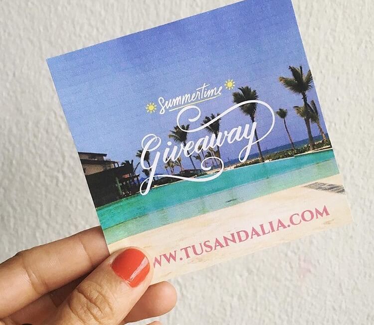 concurso en Instagram Tu sandalia